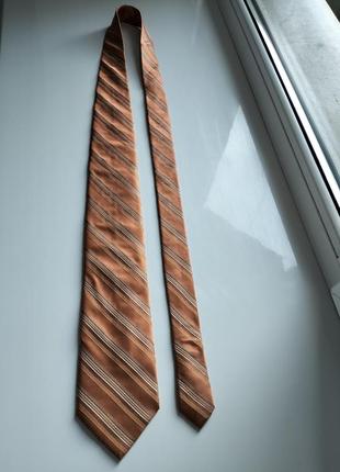 Краватка оранжева коралова галстук calvin klein3 фото