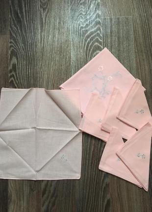 Элитный столовый комплект италия ручная вышивка