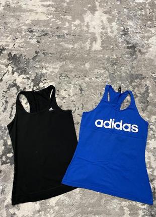 Спортивная женская майка для бега adidas1 фото