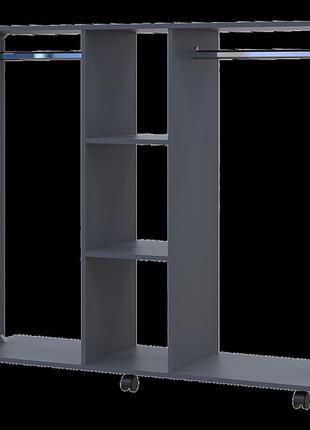 Гардеробна стійка doros д3 графіт 130х40.6х121 (41510111)