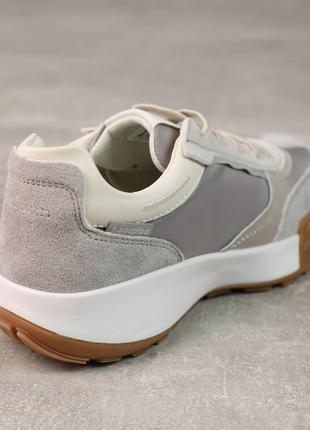 Легкие серые удобные женские стильные кроссовки весенне-осенние, деми, замшевые,натуральная замша/текстиль4 фото