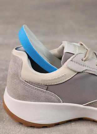 Легкие серые удобные женские стильные кроссовки весенне-осенние, деми, замшевые,натуральная замша/текстиль7 фото