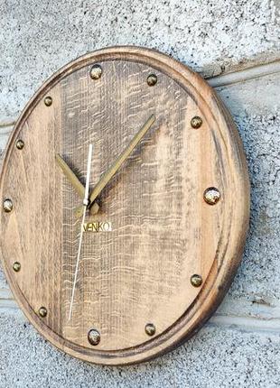 Современные круглые деревянные часы, настенные часы, деревянные часы3 фото