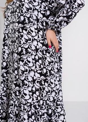 Розкішна жіноча повсякденна сукня з воланом 48-70 розміри2 фото
