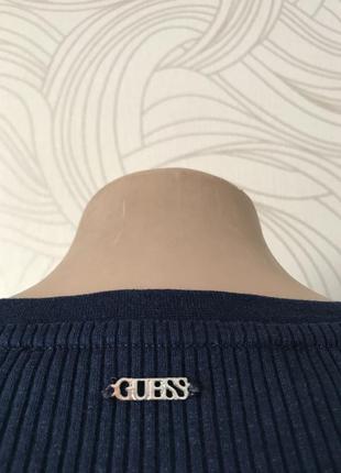 Футболка в рубчик «guess» оригинал 👌5 фото