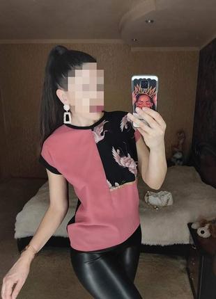Шифонова футболка блуза