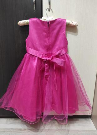 Праздничное пышное шикарное платье, нарядное платье на торжество, на выпускной на 5-7 лет4 фото