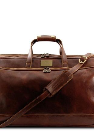 Кожаная дорожная сумка на колесах - большой размер tuscany leather bora bora tl3067