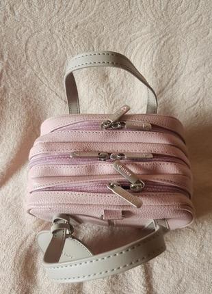 Маленькая розово-серая дорожная сумка antler6 фото
