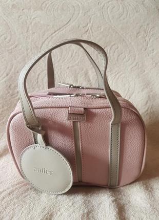 Маленькая розово-серая дорожная сумка antler8 фото
