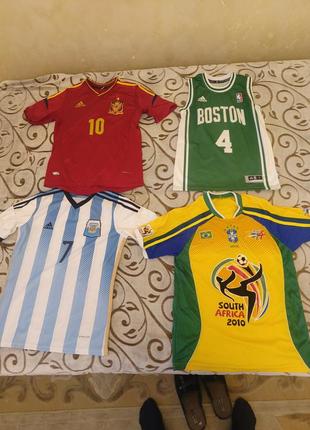 Футбольные футболки adidas: argentina di maria, spain fabregas south joining kaka майка nba thomas
