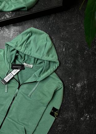 Легендарне зіп-худі stone island emelard