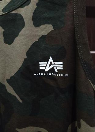 Мужская камуфляжная майка alpha industries4 фото