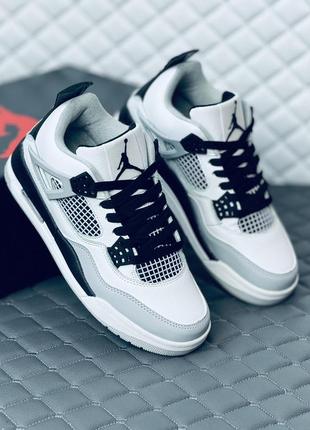 Кроссовки мужские nike retro jordan 4 grey кроссовки найк джордан 4 серые