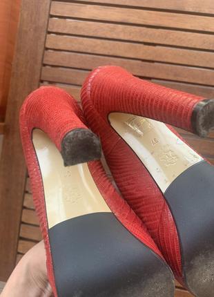 Шикарные туфли, туфли, красные туфли, туфли на каблуке6 фото