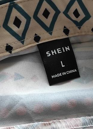 Оригінальна сорочка shein з узорами7 фото