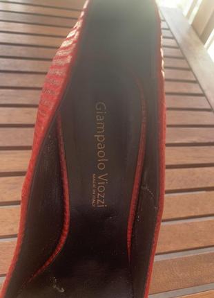 Шикарные туфли, туфли, красные туфли, туфли на каблуке5 фото