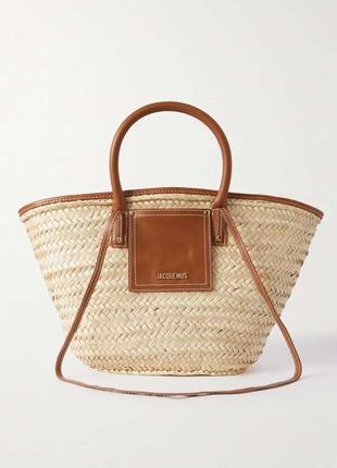 Соломенная сумка jacquemus beach bag оригинал новая1 фото