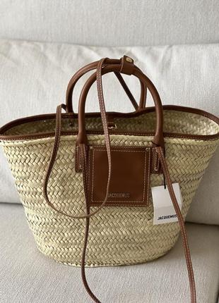 Соломʼяна сумка jacquemus beach bag оригінал нова10 фото