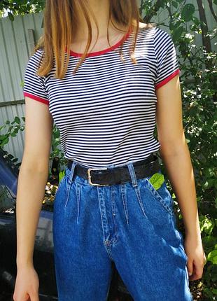 Футболка в рубчик