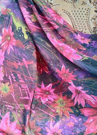 Ткань в цветы жернова для шарфа, занавески2 фото