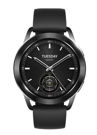 Смарт часы xiaomi watch s3 black (bhr7874gl)