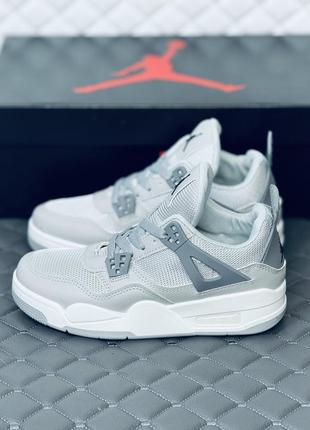 Кроссовки женские весенние nike retro jordan 4 grey кроссовки найк джордан 4 серые5 фото