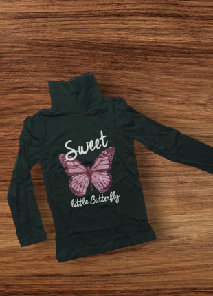 Гольф водолазка гольфик реглан для девочки свитер кофточка футболка длинный рукав lupilu