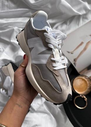 Жіночі кросівки new balance nb 327 grey/white9 фото