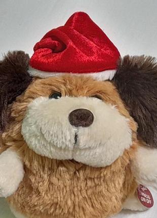 Іграшка м'яка інтерактивна sainsbury`s - співаючий песик , 18 см .