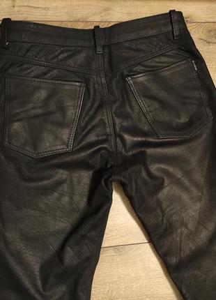 Ricano 32 р шкіряні штани мужскі джинси нубук зі шкіри буйвола чоловічі байкерські4 фото