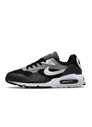 Кроссовки мужские кожаные nike air max correlate gray white серый кроссовки найк айр макс