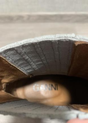Ботинки кожаные ganni10 фото