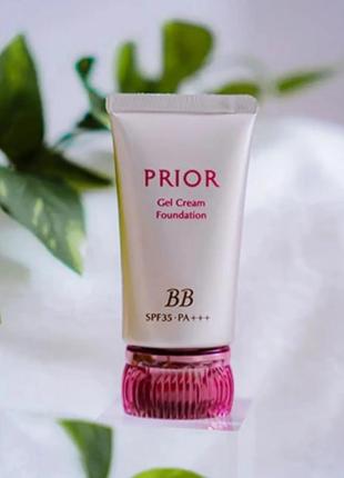 Bb крем shiseido prior gel cream foundation bb spf35 pa+++японія