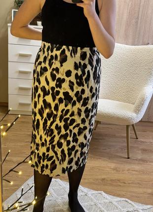 Меди юбочка, юбка в принт леопард4 фото