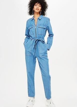 Шикарний джинсовий комбінезон denim topshop комбез, джинс1 фото