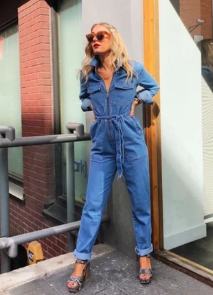 Super❤️джинсовый комбез, комбинезон denim uk 12 denim
