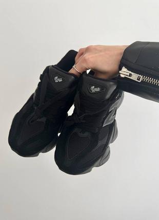 Кросівки new balance 9060 « full black » premium3 фото