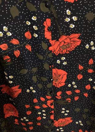 Блуза маки цветы  kiabi , оригинал8 фото