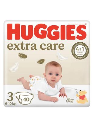 Подгузники huggies extra care jumbo 3 6-10 кг 40 шт