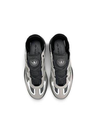 Кросівки чоловічі adidas originals niteball dark grey black сірі повсякденні кросівки адідас7 фото