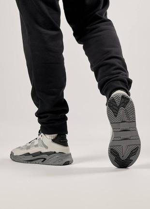 Кросівки чоловічі adidas originals niteball dark grey black сірі повсякденні кросівки адідас8 фото