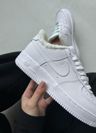 Nike air force 1 '07 "white" premium fur