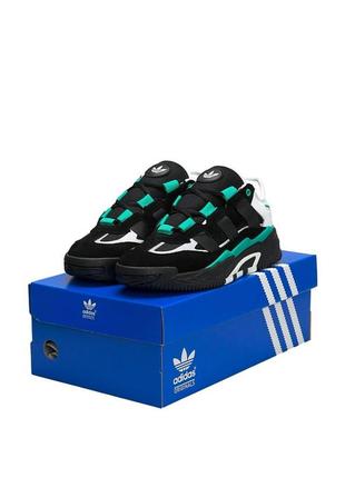 Чоловічі кросівки adidas originals niteball black green чорний повсякденні кросівки адідас5 фото