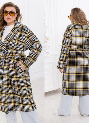Демисезонное женское пальто из шерсти 46-68 размеры4 фото