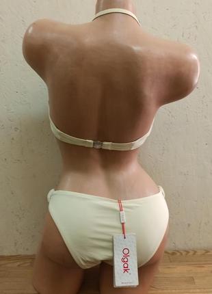 Купальник жіночий роздільний бежевий молочний анжеліка розмір l6 фото