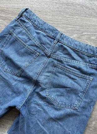 Стильні джинсові шорти бермуди з необробленим краєм mom f&amp;f 40l5 фото