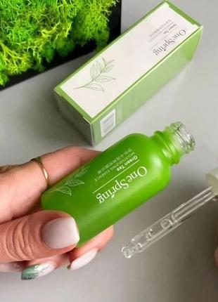 Зволожуюча сироватка з зеленим чаєм onespring green tea moisturizing essence, 30 мл