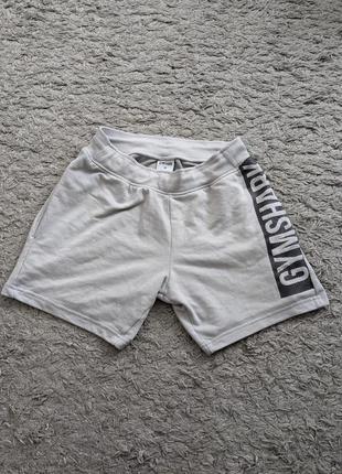 Шорты gymshark, size xs (подойдут на s), полупояс 34-42 бедра 56 длина38