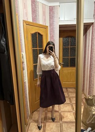 Костюм юбка миди + блуза размер 42-441 фото